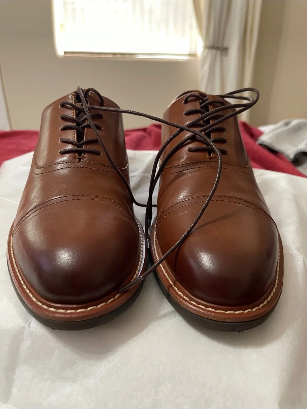✨ Kenneth Cole Reaction Mens Klay Flex Cap Toe Leather Oxfords✨